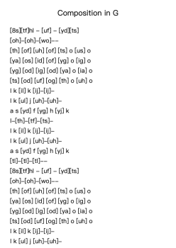 Composition in G