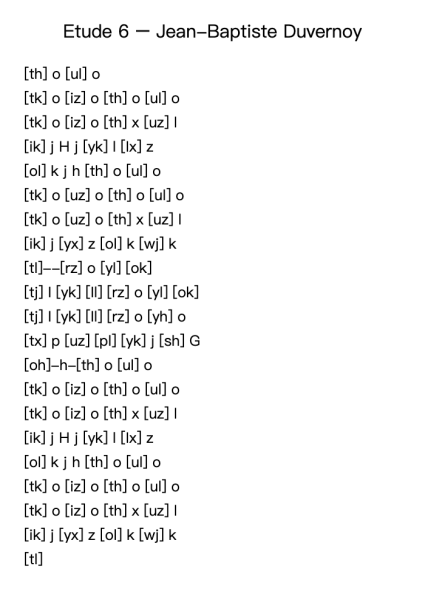 Etude 6 – Jean-Baptiste Duvernoy