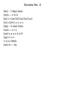 Sonata No. 2