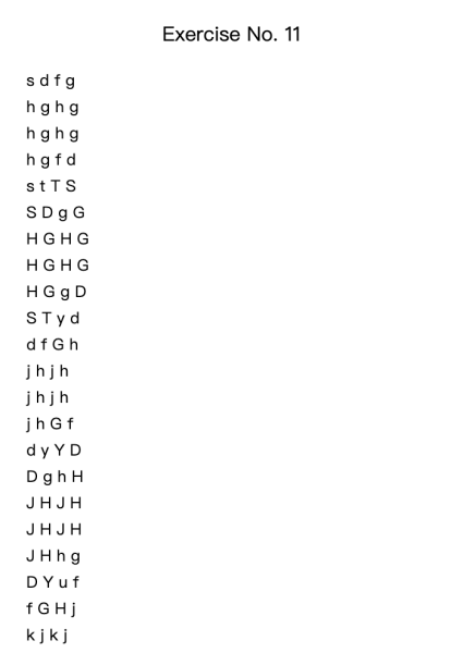 Exercise No. 11