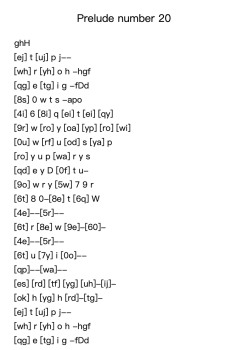 Prelude Number 20