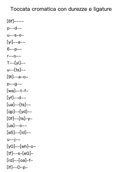 Toccata cromatica con durezze e ligature