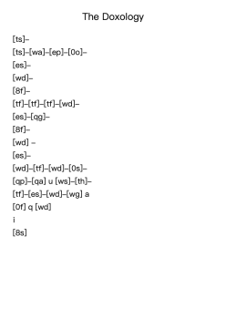 The Doxology
