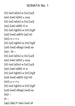 Sonata No. 1