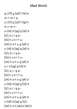 Mad World