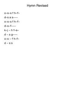Hymn Revised