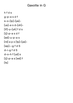 Gavotte in G