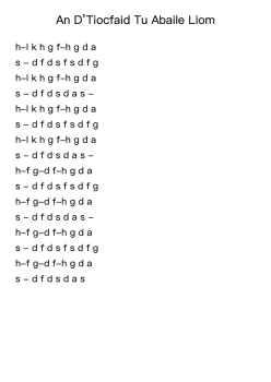 An D’Tiocfaid Tu Abaile Liom