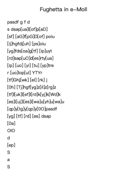 Fughetta in E Minor