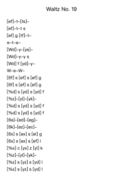 Waltz No. 19