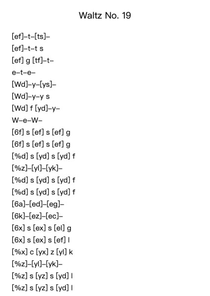 Waltz No. 19