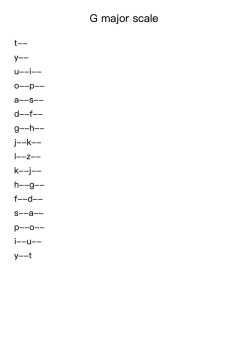 G Major Scale