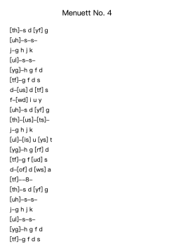 Menuett No. 4