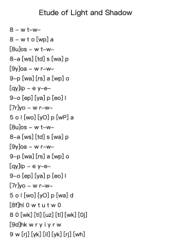 Etude of Light and Shadow