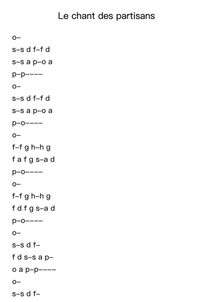 Le chant des partisans