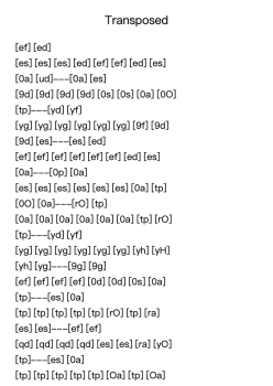 Transposed