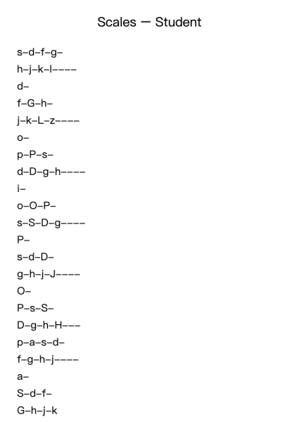 Scales – Student