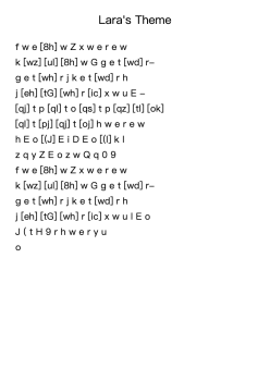 Lara's Theme