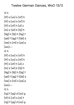 Twelve German Dances, WoO 13: No. 3