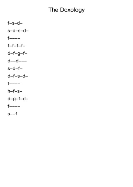 The Doxology