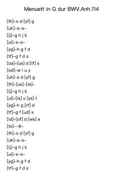 Menuett in G Major, BWV Anh. 114