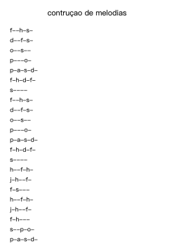 Construção de Melodias