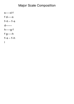 Major Scale Composition