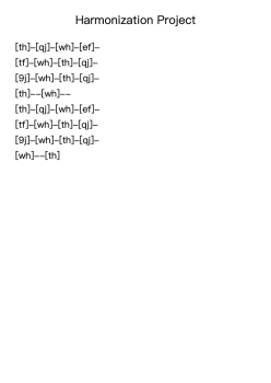 Harmonization Project