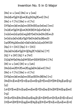 Invention No. 5 in G Major, BWV 776