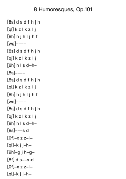 8 Humoresques, Op. 101