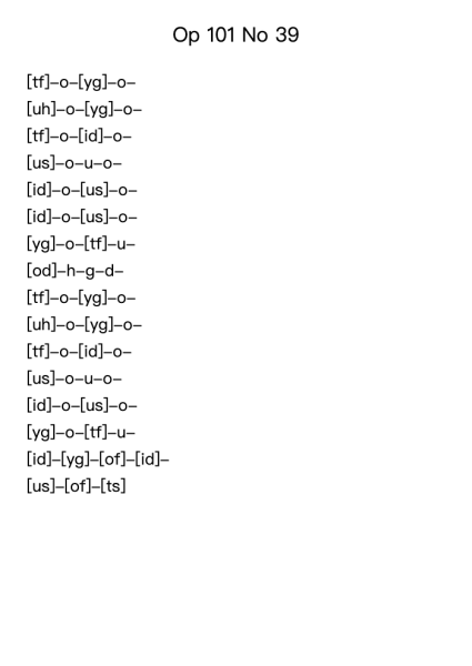 Vorschule im Klavierspiel, Op. 101: No. 39