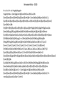 Invention No. 3 in D Major, BWV 774