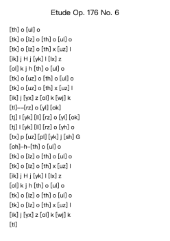 Etude Op. 176 No. 6