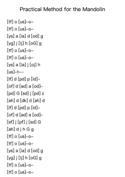 Practical Method for the Mandolin - Exercise 43 "Air"