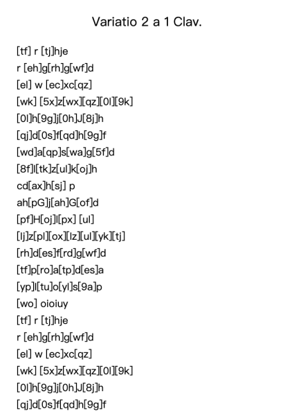 Variatio 2 a 1 Clav.