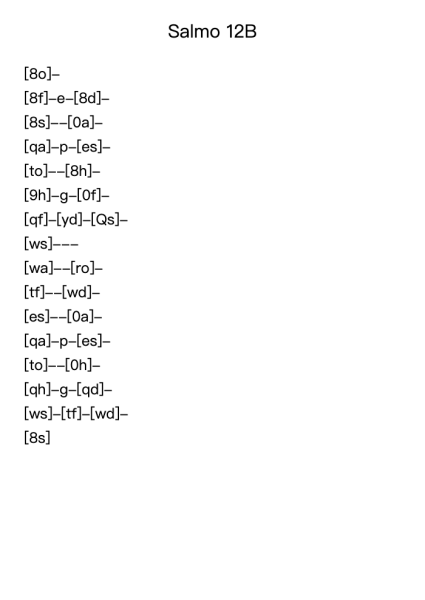 Salmo 12B