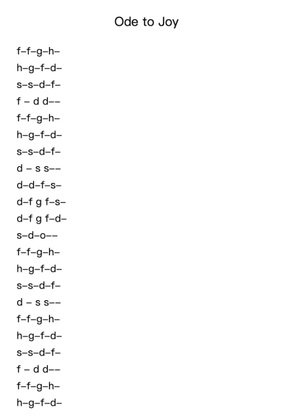 Ode to Joy