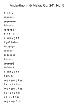 Andantino in G Major, Op. 241, No. 5