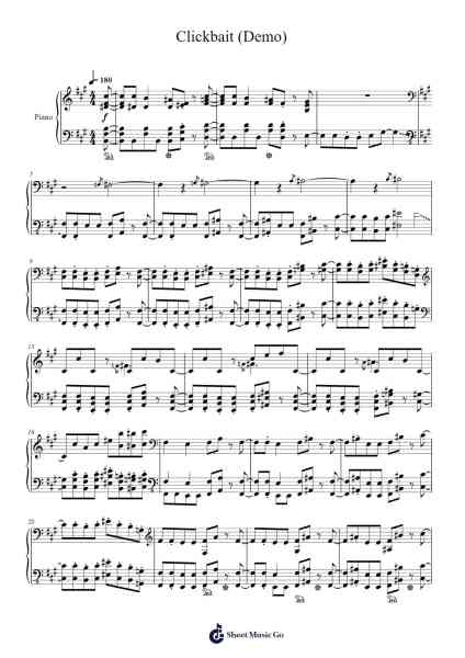 Clickbait (Demo) Sheet Music by C Side-Arr.Louieby