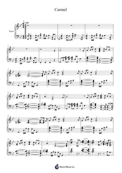Carmel Sheet Music by Joe Sample-Arr.Croftsgreg