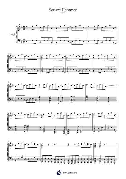 Square Hammer Sheet Music by Ghost-Arr.Bushdiah Kenthood