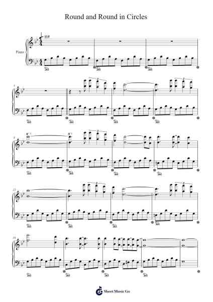 Round and Round in Circles Sheet Music by Dietmar Steinhauer-Arr.Haletra Kimstone