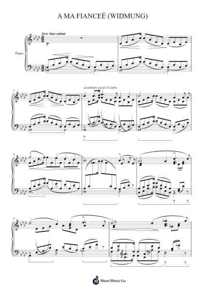 Liebesträume, S. 541: No. 3 - Oh Lieb, so lang du lieben kannst (Widmung - Schumann-Liszt) Sheet Music by Franz Liszt-Arr.Tifstal Noelvogt