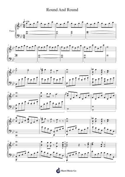 Round And Round Sheet Music by Heize-Arr.Beernoel Oisensharp