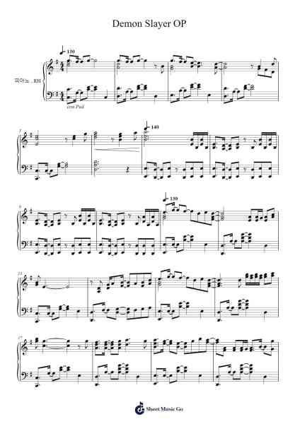 Demon Slayer OP Sheet Music by LiSA-Arr.Leisa