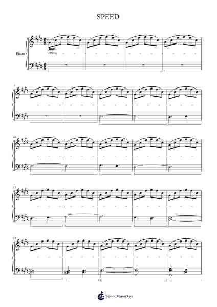SPEED Sheet Music by Leroy_Jenkins43-Arr.Evejob