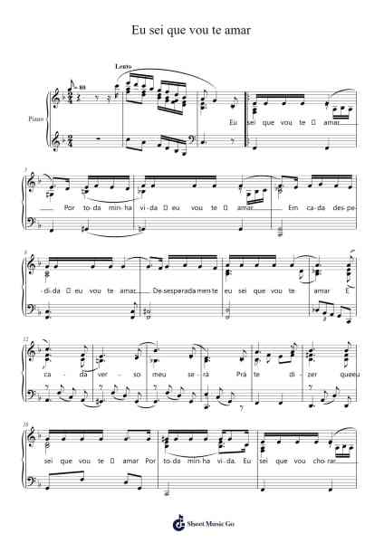 Eu sei que vou te amar Sheet Music by Antonio Carlos Jobim-Arr.Shawqe Bryy