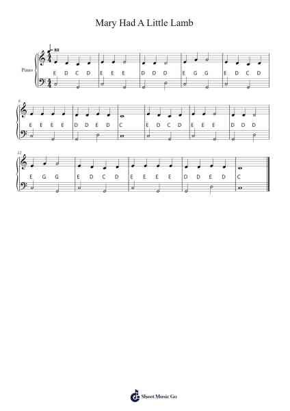 Mary Had A Little Lamb Sheet Music by Misc Traditional-Arr.Fesey Elroyrian