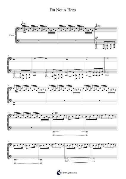I'm Not A Hero Sheet Music by Hans Zimmer/James Newton Howard-Arr.Tomnee