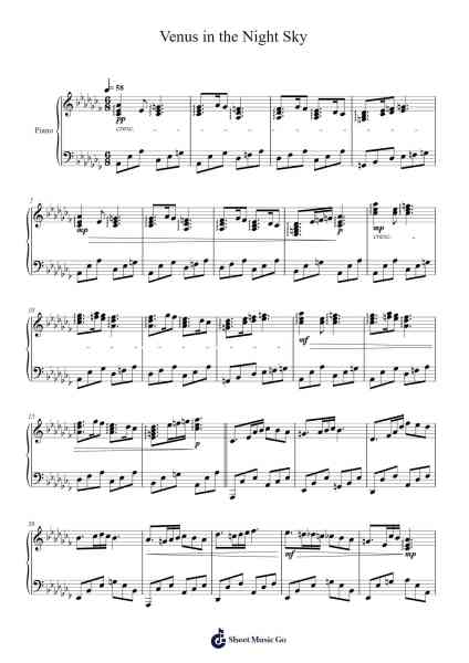 Venus in the Night Sky Sheet Music by Barthart Aswat-Arr.Billel Samry